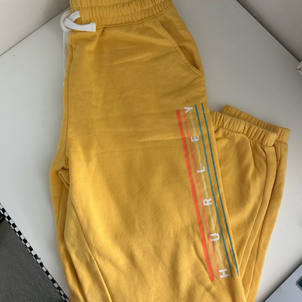 Hurley Yellow Sweatpants